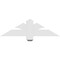 Ekena Millwork Redmond Architectural Grade PVC Gable Bracket, 36"W x 10 1/2"H x 4"D x 4"F, 7/12 Pitch GBP036X11X0404RED00 - alternate 3